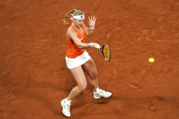 07-02-2020 TENNIS: FED CUP: NEDERLAND-WIT RUSLAND: DEN HAAG Kiki Bertens NED during Fed Cup Netherlands- Belarus on February, 7 2020 in Den Haag Netherlands. Photo by SCS Sander Chamid Fed cup Netherlands-Belarus xVIxANPxSportx xSoenarxChamidxsportfotografiexIVx 405880558