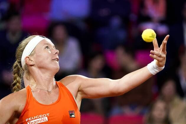 07-02-2020 TENNIS: FED CUP: NEDERLAND-WIT RUSLAND: DEN HAAG Kiki Bertens NED during Fed Cup Netherlands- Belarus on February, 7 2020 in Den Haag Netherlands. Photo by SCS Sander Chamid Fed cup Netherlands-Belarus xVIxANPxSportx xSoenarxChamidxsportfotografiexIVx 405897730
