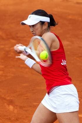 FedCup Japanese team member Misaki Doi returns the ball to Spanish team member Carla Suarez during their FedCup Qualifiers round match at La Manga tennis club, in Murcia, southeastern Spain, 07 February 2020. The FedCup round runs from 7 to 8 February. Spain vs. Japan !ACHTUNG: NUR REDAKTIONELLE NUTZUNG!  Copyright: xMarcialxGuillénx GRAF6449 20200207-637166918662135644