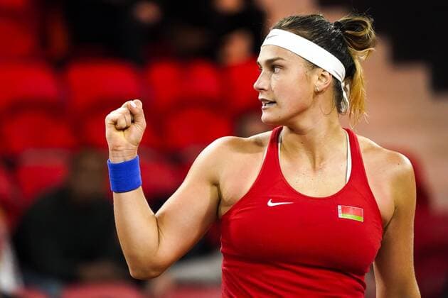 07-02-2020 TENNIS: FED CUP: NEDERLAND-WIT RUSLAND: DEN HAAG Aryna Sabalenka BLR during Fed Cup Netherlands- Belarus on February, 7 2020 in Den Haag Netherlands. Photo by SCS Sander Chamid Fed cup Netherlands-Belarus xVIxANPxSportx xSoenarxChamidxsportfotografiexIVx 405903032