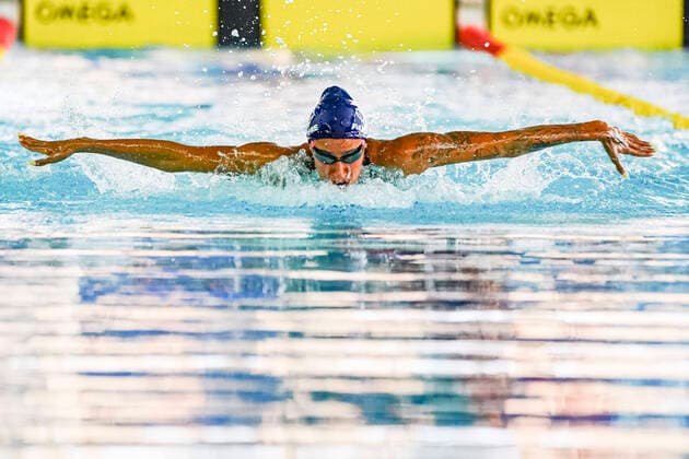 2020 Bilder des Jahres, Sport 02 Februar Sport Bilder des Tages Fantine Lesaffre (France) - 200 m Medley Woman NATATION : Golden Tour Camille Muffat - Nice - 07 02 2020 NorbertScanella PanoramiC 