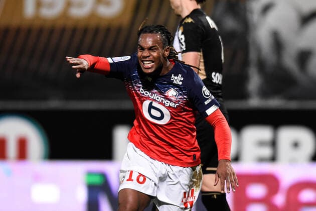Attitude - Joie de Renato Sanches ( 18 - LOSC ) - FOOTBALL : SCO Angers vs Lille OSC - Ligue 1 - Angers - 07 02 2020 FedericoPestellini Panoramic 