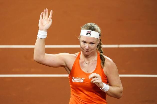 08-02-2020 TENNIS: FED CUP: NEDERLAND-WIT RUSLAND: DEN HAAG Kiki Bertens NED during Fed Cup Netherlands- Belarus on February, 8 2020 in Den Haag Netherlands. Photo by SCS Sander Chamid Fed cup Netherlands-Belarus xVIxANPxSportx xSoenarxChamidxsportfotografiexIVx 405942930