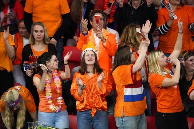 08-02-2020 TENNIS: FED CUP: NEDERLAND-WIT RUSLAND: DEN HAAG Dutch fans during Fed Cup Netherlands- Belarus on February, 8 2020 in Den Haag Netherlands. Photo by SCS Sander Chamid Fed cup Netherlands-Belarus xVIxANPxSportx xSoenarxChamidxsportfotografiexIVx 405942958