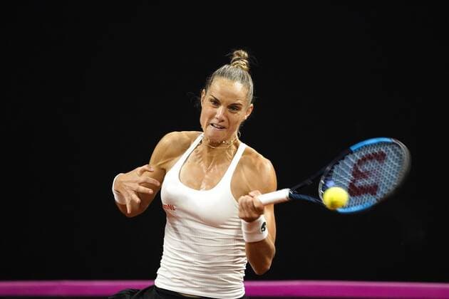 08-02-2020 TENNIS: FED CUP: NEDERLAND-WIT RUSLAND: DEN HAAG Arantxa Rus NED during Fed Cup Netherlands- Belarus on February, 8 2020 in Den Haag Netherlands. Photo by SCS Sander Chamid Fed cup Netherlands-Belarus xVIxANPxSportx xSoenarxChamidxsportfotografiexIVx 405943092