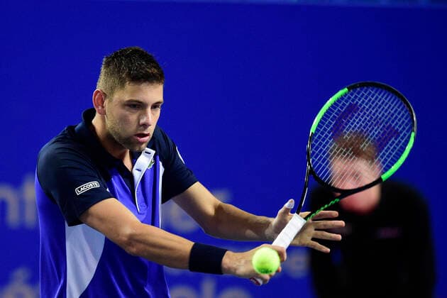 Filip Krajinovic (Srb) TENNIS : Open Sud de France 2020 - Montpellier - 08 02 2020 JBAutissier Panoramic 