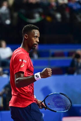 joie de Gael Monfils (Fra) TENNIS : Open Sud de France 2020 - Montpellier - 08 02 2020 JBAutissier Panoramic 