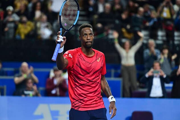 joie de Gael Monfils (Fra) TENNIS : Open Sud de France 2020 - Montpellier - 08 02 2020 JBAutissier Panoramic 