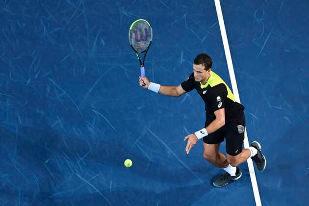 Vasek Pospisil (Can) TENNIS : Open Sud de France 2020 - Montpellier - 08 02 2020 JBAutissier Panoramic 