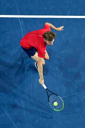 David Goffin (Bel) TENNIS : Open Sud de France 2020 - Montpellier - 08 02 2020 JBAutissier Panoramic 