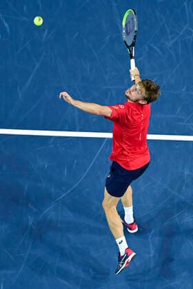 David Goffin (Bel) TENNIS : Open Sud de France 2020 - Montpellier - 08 02 2020 JBAutissier Panoramic 