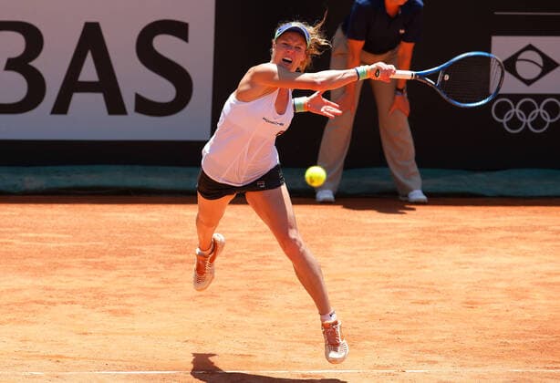 2020 Fed Cup Qualifier Florianopolis, Brazil BRAZIL vs GERMANY 3.Match Gabriela Ce , Brazil and Laura Siegmund , Germany Laura Siegmund , Germany