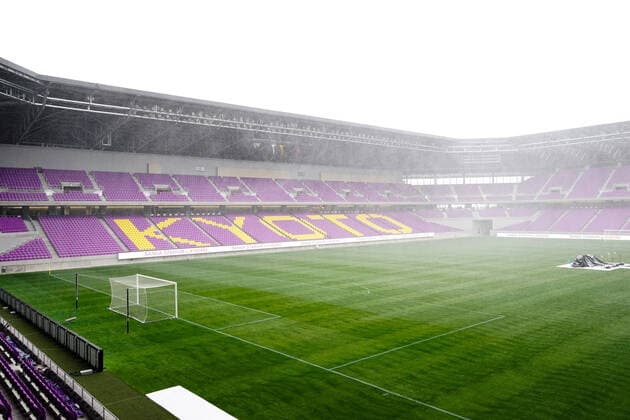 General View of Sanga Stadium by KYOCERA, February 9, 2020 - Football Soccer : 2020 J.League Preseason match between Kyoto Sanga F.C. 2-3 Cerezo Osaka at Sanga Stadium by KYOCERA in Kameoka, Kyoto, Japan. Noxthirdxpartyxsales (121970988)