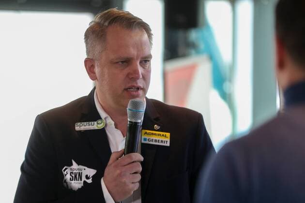 SOCCER - BL, press conference, PK, Pressekonferenz VIENNA,AUSTRIA,11.FEB.20 - SOCCER - tipico Bundesliga, spring season start, press conference. Image shows General manager Andreas Blumauer (spusu SKN St. Poelten). GEPAxpictures xPhilippxBrem