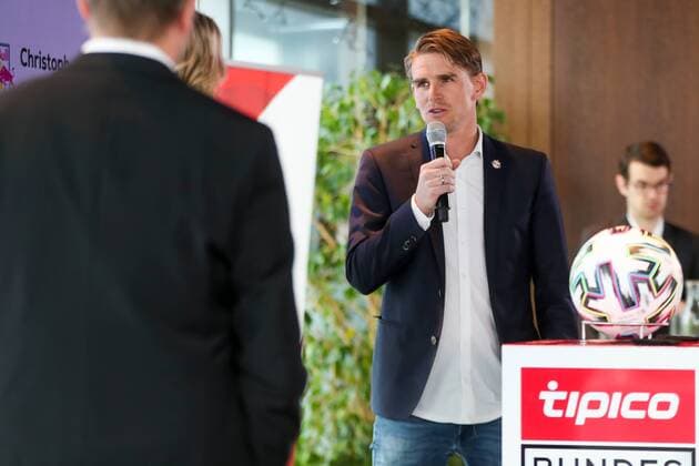 SOCCER - BL, press conference, PK, Pressekonferenz VIENNA,AUSTRIA,11.FEB.20 - SOCCER - tipico Bundesliga, spring season start, press conference. Image shows Director of sports Christoph Freund (FC Red Bull Salzburg). GEPAxpictures xPhilippxBrem