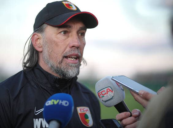 Martin Schmidt (Trainer FC Augsburg), Interview FC Augsburg, Training, Saison 2019-2020,