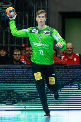 09.02.2020, xtgx, Handball EHF Cup, SC Magdeburg - RK Gorenje Velenje emspor, v.l. Tobias Thulin (Magdeburg, 12) Freisteller, Einzelbild, Ganzkoerper GETEC Arena
