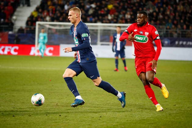 Mitchel Bakker (PSG) FOOTBALL : Coupe de France - Dijon vs PSG - Ligue 1 - 12 02 2020 GwendolineLeGoff Panoramic 