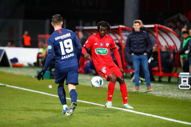 Mama Balde ( Dijon ) FOOTBALL : Coupe de France - Dijon vs PSG - Ligue 1 - 12 02 2020 GwendolineLeGoff Panoramic 