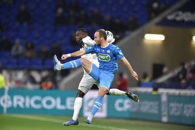 Maxwel Cornet (lyon) vs Valere Germain (marseille) FOOTBALL : Lyon vs Marseille - Coupe de France - 1 4 finale - 12 02 2020 FredericChambert Panoramic 