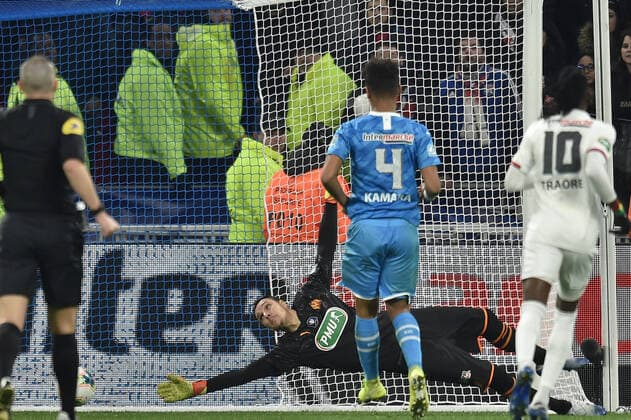 Yohann Pele (marseille) FOOTBALL : Lyon vs Marseille - Coupe de France - 1 4 finale - 12 02 2020 FredericChambert Panoramic 