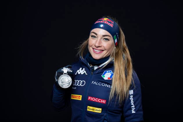 200213 Photo: Manzoni IBU Handout BILDBYRAN 13.02.2020, Antholz, Italy (ITA): Dorothea Wierer (ITA) - IBU World Championships Biathlon, medals, Antholz Anterselva (ITA). Handout International Biathlon Union. Â© Manzoni IBU bbeng skidskytte skiskyting biathlon VM skidskytte-VM IBU Biathlon World Championships 2020 Anterselva mixed relay mixstafett stafett Copyright: Manzoni IBU BB200213BB907