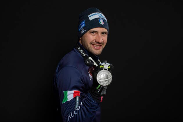 200213 Photo: Manzoni IBU Handout BILDBYRAN 13.02.2020, Antholz, Italy (ITA): Dominik Windisch (ITA) - IBU World Championships Biathlon, medals, Antholz Anterselva (ITA). Handout International Biathlon Union. Â© Manzoni IBU bbeng skidskytte skiskyting biathlon VM skidskytte-VM IBU Biathlon World Championships 2020 Anterselva mixed relay mixstafett stafett Copyright: Manzoni IBU BB200213BB908