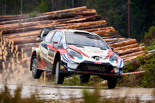 200215 Elfyn Evans with co-driver Scott Martin, Toyota Gazoo Racing WRT, Toyota Yaris WRC, Motorsport Rallye, WM participates in SS6 Finnskogen 2, in Rally Sweden on February 15, 2020 in Grue, Norway. Photo: Fredrik Karlsson BILDBYRAN kod FK Cop 185 motor motorsport svenska rallyt 2019 rally rally sweden bbeng wrc *** 200215 Elfyn Evans with co driver Scott Martin, Toyota Gazoo Racing WRT, Toyota Yaris WRC participates in SS6 Finnskogen 2, in Rally Sweden on February 15, 2020 in Grue, Norway Photo Fredrik Karlsson BILDBYRAN code FK Cop 185 motor motorsport Swedish rally 2019 rally sweden bbeng wrc,  Copyright: FREDRIKxKARLSSON BB200215FK021