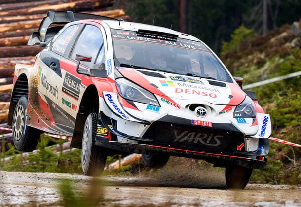 200215 Elfyn Evans with co-driver Scott Martin, Toyota Gazoo Racing WRT, Toyota Yaris WRC, Motorsport Rallye, WM participates in SS6 Finnskogen 2, in Rally Sweden on February 15, 2020 in Grue, Norway. Photo: Fredrik Karlsson BILDBYRAN kod FK Cop 185 motor motorsport svenska rallyt 2019 rally rally sweden bbeng wrc *** 200215 Elfyn Evans with co driver Scott Martin, Toyota Gazoo Racing WRT, Toyota Yaris WRC participates in SS6 Finnskogen 2, in Rally Sweden on February 15, 2020 in Grue, Norway Photo Fredrik Karlsson BILDBYRAN code FK Cop 185 motor motorsport Swedish rally 2019 rally sweden bbeng wrc,  Copyright: FREDRIKxKARLSSON BB200215FK022