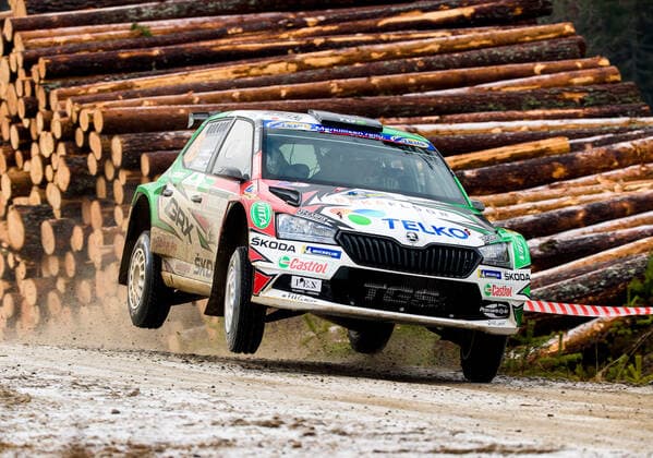 200215 Emil Lindholm with co-driver Mikael Korhonen, Skoda Fabia R5 evo, WRC3 participates in SS6 Finnskogen 2, in Rally Sweden on February 15, 2020 in Grue, Norway. Photo: Fredrik Karlsson BILDBYRAN kod FK Cop 185 motor motorsport svenska rallyt 2019 rally rally sweden bbeng WRC, Motorsport Rallye, WM *** 200215 Emil Lindholm with co driver Mikael Korhonen, Skoda Fabia R5 evo, WRC3 participates in SS6 Finnskogen 2, in Rally Sweden on February 15, 2020 in Grue, Norway Photo Fredrik Karlsson BILDBYRAN code FK Cop 185 motor motorsport rally Sweden 2019 rally Sweden bbeng WRC,  Copyright: FREDRIKxKARLSSON BB200215FK024