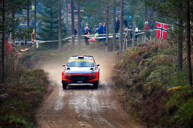 200215 Nikolay Gryazin with co-driver Yaroslav Federov, Hyundai Motorsport N, Hyundai i20 R5, WRC2 participates in SS6 Finnskogen 2, in Rally Sweden on February 15, 2020 in Grue, Norway. Photo: Fredrik Karlsson BILDBYRAN kod FK Cop 185 motor motorsport svenska rallyt 2019 rally rally sweden bbeng WRC, Motorsport Rallye, WM *** 200215 Nikolay Gryazin with co driver Yaroslav Federov, Hyundai Motorsport N, Hyundai i20 R5, WRC2 participates in SS6 Finnskogen 2, in Rally Sweden on February 15, 2020 in Grue, Norway Photo Fredrik Karlsson BILDBYRAN code FK Cop 185 motor motorsport rally 2019 rally rally sweden bbeng wrc,  Copyright: FREDRIKxKARLSSON BB200215FK036