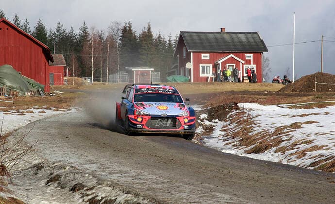Ott Tanak Martin and co-driver Jarveoja of Estonia in their Hyundai i20 Coupe WRC, Motorsport Rallye, WM on stage seven of the Rally Sweden, second round of the FIA World Rally Championship in Torsby, Sweden, on Feb. 15, 2020. TORSBY SWEDEN x61460x *** Ott Tanak Martin and co driver Jarveoja of Estonia in their Hyundai i20 Coupe WRC on stage seven of the Rally Sweden, second round of the FIA World Rally Championship in Torsby, Sweden, on Feb 15, 2020 TORSBY SWEDEN x61460x,  Copyright: xMickexFransson TTx FIA RALLY SWEDEN