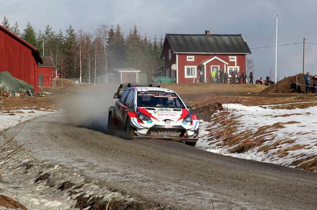 Sebastien Ogierand co-driver Julien Ingrassia of France in their Toyota Yaris WRC, Motorsport Rallye, WM on stage seven of the Rally Sweden, second round of the FIA World Rally Championship in Torsby, Sweden, on Feb. 15, 2020. TORSBY SWEDEN x61460x *** Sebastien Ogierand co driver Julien Ingrassia of France in their Toyota Yaris WRC on stage seven of the Rally Sweden, second round of the FIA World Rally Championship in Torsby, Sweden, on Feb 15, 2020 TORSBY SWEDEN x61460x,  Copyright: xMickexFransson TTx FIA RALLY SWEDEN