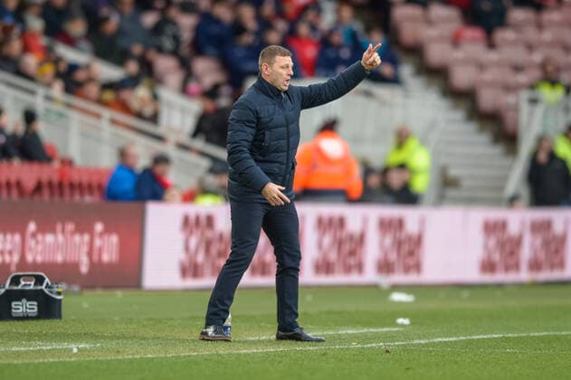 Middlesbrough v Luton Town Sky Bet Championship Luton Town manager Graeme Jones during the Sky Bet Championship match at the Riverside Stadium, Middlesbrough Content Not Available For UK Newspapers Copyright: xMattxWilkinsonx FIL-14127-0050