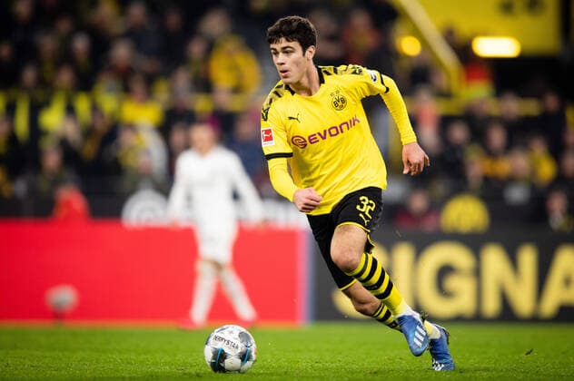 Dortmund, 14.02.2020 Giovanni Reyna (BvB) Borussia Dortmund - Eintracht Frankfurt