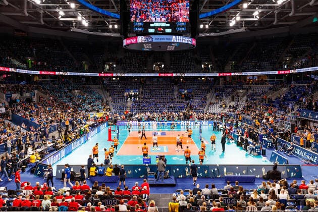 Hallenuebersicht, Powervolley Dueren vs Berlin Recycling Volleys, Volleyball, DVV Pokalfinale der Maenner, 16.02.2020 Powervolley Dueren vs Berlin Recycling Volleys, Volleyball, DVV Pokalfinale der Maenner, 16.02.2020 Copyright: xNeisx Eibner-Pressefotox EP_ans