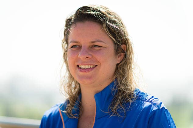 February 16, 2020, Dubai, UNITED ARAB EMIRATES: Kim Clijsters of Belgium talks to the media during All Access Hour at the 2020 Dubai Duty Free Tennis Championships WTA, Tennis Damen Premier tennis tournament. 2020 Dubai Duty Free Tennis Championships, Tennis, Dubai, Unied Arab Emirates, Feb 16 - ZUMAa181 20200216_zaa_a181_091 Copyright: xAFP7x