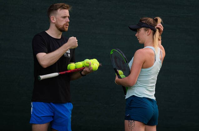 February 16, 2020, Dubai, UNITED ARAB EMIRATES: Elina Svitolina of the Ukraine during practice at the 2020 Dubai Duty Free Tennis Championships WTA, Tennis Damen Premier tennis tournament. 2020 Dubai Duty Free Tennis Championships, Tennis, Dubai, Unied Arab Emirates, Feb 16 - ZUMAa181 20200216_zaa_a181_173 Copyright: xAFP7x