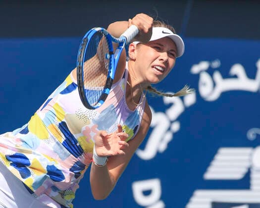 Amanda Anisimova (USA) Tennis - Dubai Tennis Championships 2020 - WTA, Tennis Damen - Dubai Duty Free Tennis Stadium - Dubai - - United Arab Emirates - 17 February 2020. Copyright: xJuergenxHasenkopfx
