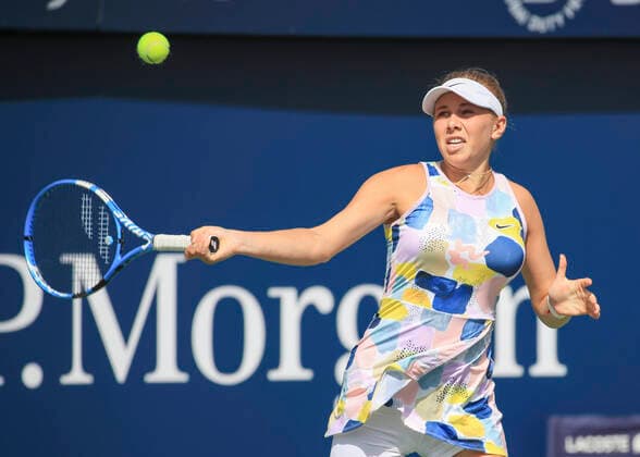 Amanda Anisimova (USA) Tennis - Dubai Tennis Championships 2020 - WTA, Tennis Damen - Dubai Duty Free Tennis Stadium - Dubai - - United Arab Emirates - 17 February 2020. Copyright: xJuergenxHasenkopfx