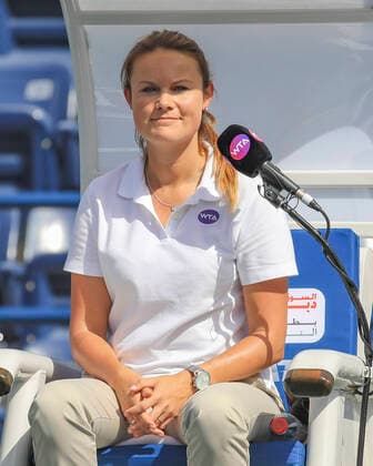 Dubai Tennis Feature, Stuhlschiedsrichter Isabell Seefried (GER) Tennis - Dubai Duty Free Tennis Championships - WTA, Tennis Damen - Dubai Duty Free Tennis Stadium - Dubai - - United Arab Emirates - 17 February 2020. Â Copyright: xJuergenxHasenkopfx