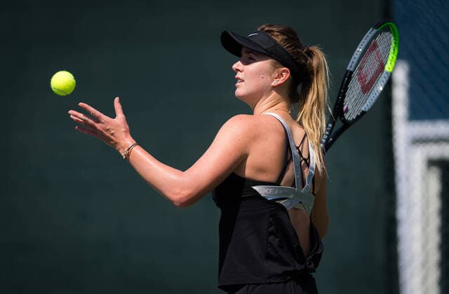 February 17, 2020, Dubai, UNITED ARAB EMIRATES: Elina Svitolina of the Ukraine during practice at the 2020 Dubai Duty Free Tennis Championships WTA, Tennis Damen Premier tennis tournament. 2020 Dubai Duty Free Tennis Championships, Tennis, Dubai, Unied Arab Emirates, Feb 17 - ZUMAa181 20200217_zaa_a181_010 Copyright: xAFP7x