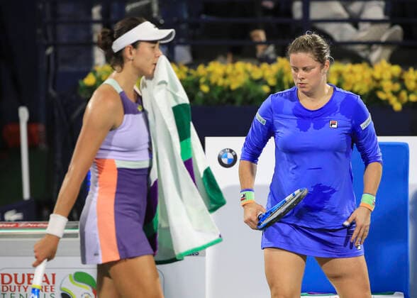 Kim Clijsters (BEL) Tennis - Dubai Tennis Championships 2020 - WTA, Tennis Damen - Dubai Duty Free Tennis Stadium - Dubai - - United Arab Emirates - 17 February 2020. Copyright: xJuergenxHasenkopfx