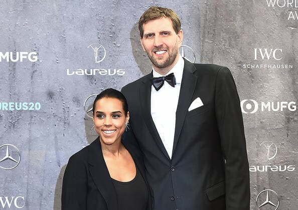 17.02.2020, xlakx, Entertainment, Laureus World - Sports Awards 2020 emspor, v.l.Jessica Nowitzki und Dirk Nowitzki bei der Verleihung der 20. Laureus World Sports Awards 2020 in der Verti Music Hall Berlin. Berlin