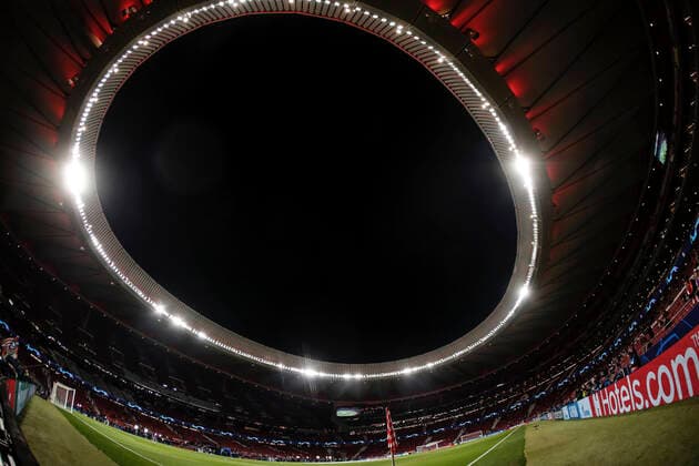 18th February 2020; Wanda Metropolitano Stadium, Madrid, Spain; UEFA Champions League Football, Atletico de Madrid versus Liverpool; Panoramic view of the stadium before the game  ActionPlus12212027 LeonardoxPrieto