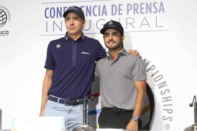 February 19, 2020: EUM20200219DEP05.JPG .CIUDAD DE MEXICO. Golf - WGC Mexico.- 19 de febrero de 2020. Los golfistas mexicanos Carlos Ortiz y Abraham Ancer durante conferencia de prensa previo a su participacion en el World Golf Championship Mexico. Foto: Agencia EL UNIVERSALCarlos MejiaEELG Latin News: February 19, 2020 Copyright: xElxUniversalx