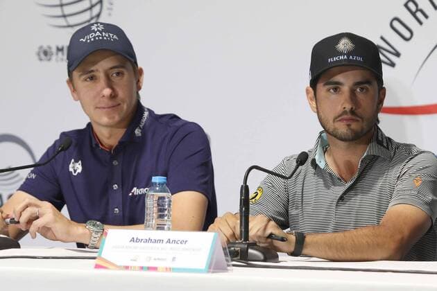 February 19, 2020: EUM20200219DEP06.JPG .CIUDAD DE MEXICO. Golf - WGC Mexico.- 19 de febrero de 2020. Los golfistas mexicanos Carlos Ortiz y Abraham Ancer durante conferencia de prensa previo a su participacion en el World Golf Championship Mexico. Foto: Agencia EL UNIVERSALCarlos MejiaEELG Latin News: February 19, 2020 Copyright: xElxUniversalx