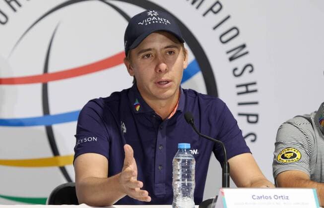 February 19, 2020: EUM20200219DEP07.JPG .CIUDAD DE MEXICO. Golf - WGC Mexico.- 19 de febrero de 2020. El golfista mexicano Carlos Ortiz durante conferencia de prensa previo a su participacion en el World Golf Championship Mexico. Foto: Agencia EL UNIVERSALCarlos MejiaEELG Latin News: February 19, 2020 Copyright: xElxUniversalx