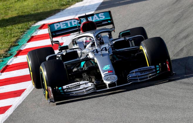 Motorsports: FIA Formula One World Championship, WM, Weltmeisterschaft 2020, Preseason Testing in Barcelona, 44 Lewis Hamilton (GBR, Mercedes-AMG Petronas Formula One Team), Barcelona Spain
