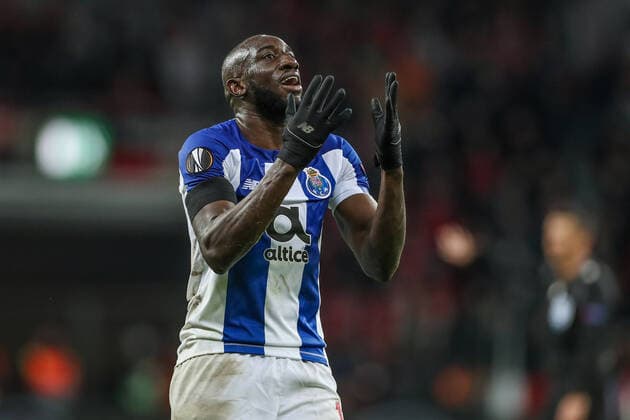 Sport Bilder des Tages 20.02.2020, Fussball, Saison 2019 2020, Europa League, Zwischenrunde - Bayer 04 Leverkusen - FC Porto, Moussa Marega (FC Porto) Leverkusen BayArena NRW Deutschland xRHR-FOTO TRx